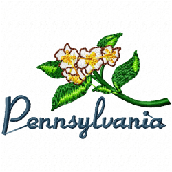 Flowers And Tree Embroidery Design 7